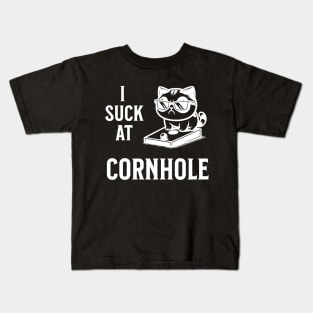 I suck at Cornhole Kids T-Shirt